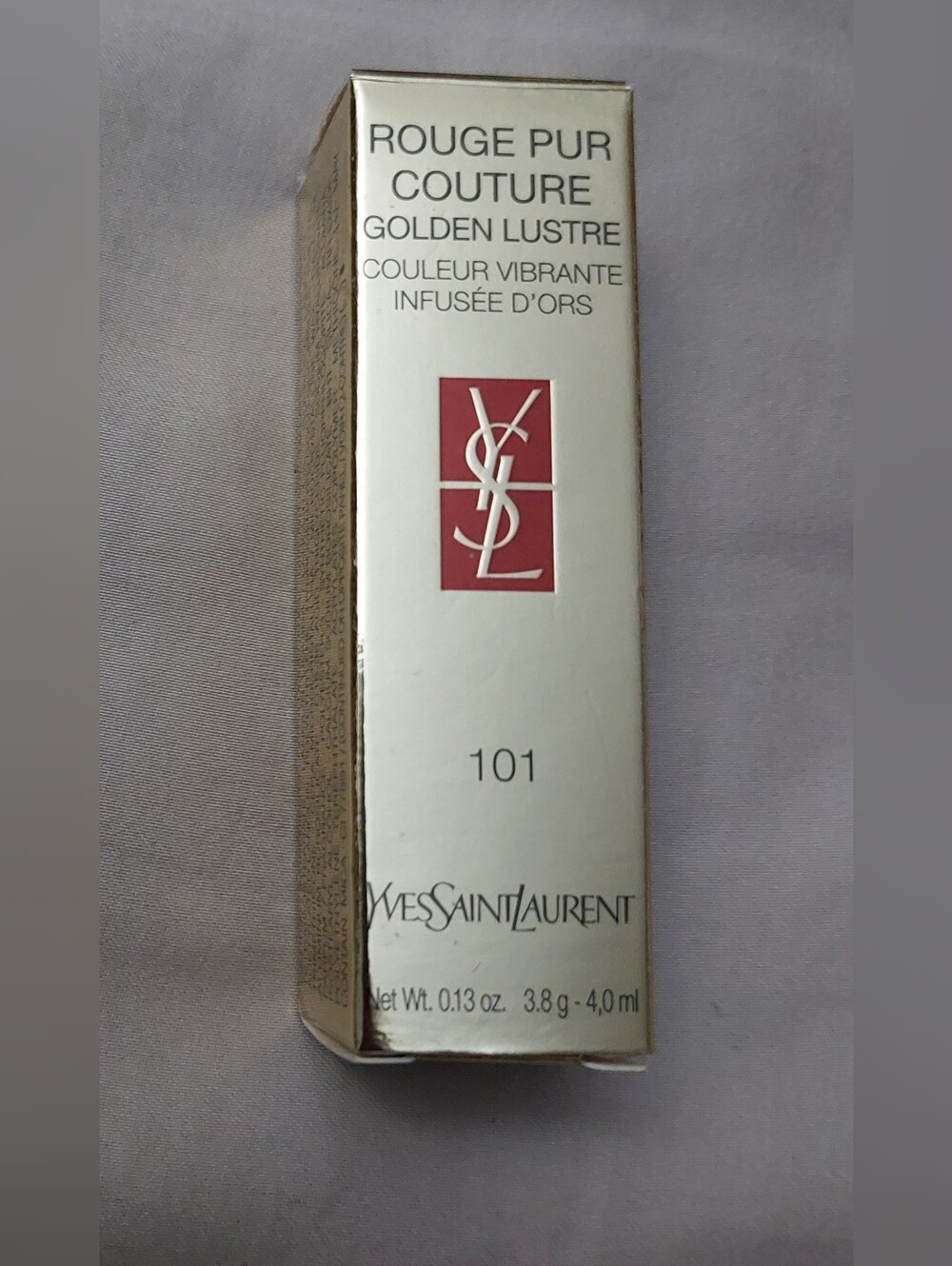 Yves Saint Laurent Golden Lustre 101 Violet with Gold Shimmer